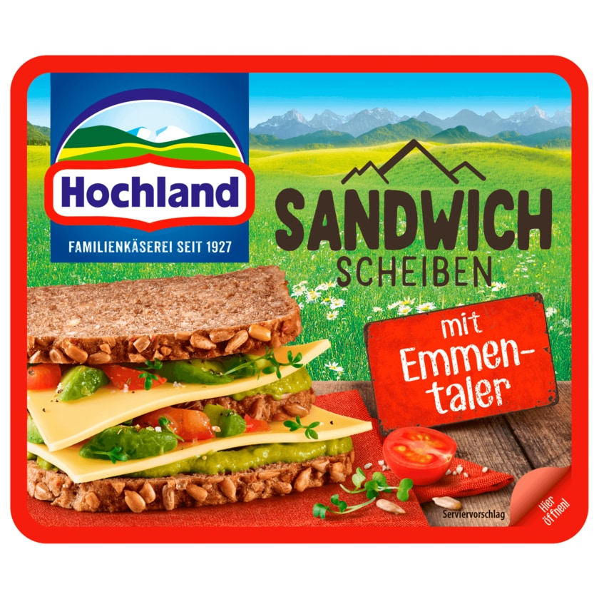 Hochland Sandwich Scheiben mit Emmentaler 150g